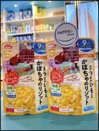 Cháo Morinaga thịt gà risotto, khoai lang & bí ngô 9m+ (120g)