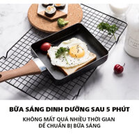 Chảo Nhật Vuông Chống Dính Dùng Được Mọi Loại Bếp