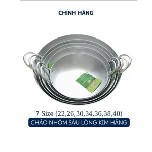 Chảo nhôm bầu xi Kim Hằng 22cm