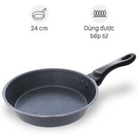 Chảo nhôm chống dính đáy từ 24 cm Happycook MFP-24IH GRAY