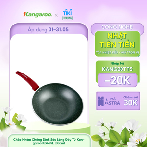 Chảo nhôm chống dính đáy từ Kangaroo KG655L - 30cm