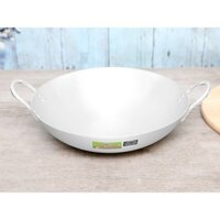 Chảo Nhôm Kim Hằng Size 40,44,46,50cm, Chảo Bầu Nhôm 2 Quai Dày Dặn, Dễ Vệ Sinh Mta-Mart2