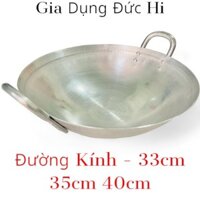 Chảo Nhôm Nện Hải Phòng Size 33cm 35cm 40cm - Nhôm Hải Phòng