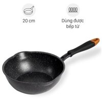 Chảo nhôm sâu chống dính vân đá đáy từ 20 cm Kangaroo KG662XS