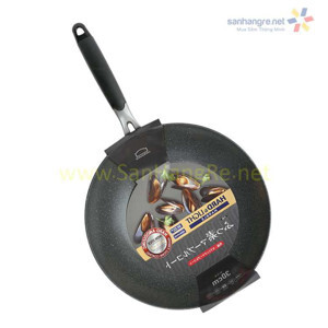 Chảo nhôm sâu lòng chống dính Cookplus Hard&Light Marble LHB9305-IH 30cm