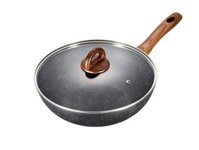 Chảo nhôm sâu lòng chống dính Lock&Lock BAUM Marble 28cm