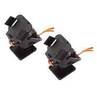Chảo nhựa màu đen với nền tảng gắn Camera Servo Pan Tilt Chống rung cho robot tự làm trên không