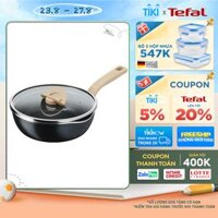 Chảo nồi có nắp chống dính đa năng Tefal One Pick Pot Pan 3 trong 1 - 22cm - Hàng chính hãng - Đen