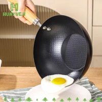 Chảo nồi sắt HUAYUEJI, Chảo chiên Mini có nắp đậy, Đồ dùng nhà bếp chống dính không tráng phủ Mulitifunctional Nấu ăn Chảo trứng tráng Chảo bếp cảm ứng khí