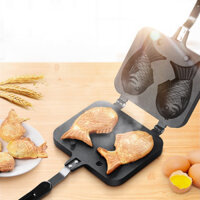 Chảo Nướng Bánh Hình Cá Taiyaki, Chảo Làm Bánh Hình Cá Hai Mặt chống dính Tiện Lợi Cho Gia Đình