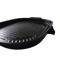 Chảo nướng BBQ đáy từ Ecoramic 32x29cm KHÔNG KÉN BẾP Nhập Khẩu Hàn Quốc