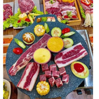 Chảo Nướng BBQ Hàn Quốc, Cắm Trại Ngoài Trời BBQ, Khay Nướng Thịt Tiện Dụng, Bếp Gas, Bếp Từ -ARIEL.VN