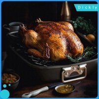 Chảo nướng có giá, Khay nướng bánh, 17 Inchx 14 inch có tay cầm, Giá làm mát, Chảo Thổ Nhĩ Kỳ, Khay nướng lò nướng cho gà, Nướng bánh