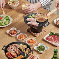 Chảo Nướng Cồn BBQ Chống Dính, Chảo Nướng Di Động Đa Năng Phù Hợp Cho Dã Ngoại Cho Hội Nhóm Hội Gia Đình Tiện Ích
