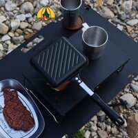 Chảo Nướng Dã Ngoại, Chảo Nướng Chống Dính 2 Mặt, Làm Nóng Nhanh, Tiện Lợi Để Mang Đi Du Lịch