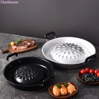 Chảo nướng dã ngoại WILLISME Thái Lan, Đĩa nướng ngoài trời đa chức năng 30 / 35cm, Vòng di động tiện lợi Vệ sinh khay nướng thịt nướng Hàn Quốc chống gỉ