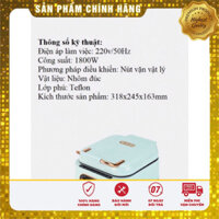 Chảo nướng điện 2 mặt cao cấp công suất 1800w