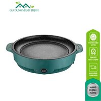 Chảo Nướng Điện Xanh Mini 26cm Chống Dính - Gia Dụng Mạnh Thịnh