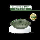 Chảo nướng dưỡng sinh 34cm + nắp có lỗ
