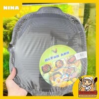 Chảo nướng Hàn Quốc chống dính dể dàng nướng thịt BBQ làm vỉ nướng bếp gas đa năng tiện lợi