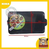 Chảo nướng Hàn Quốc chống dính dể dàng nướng thịt BBQ làm vỉ nướng bếp gas đa năng tiện lợi