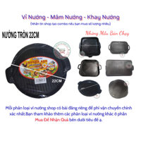 Chảo nướng Hàn Quốc vỉ nướng bếp ga chống dính có rãnh size 22cm