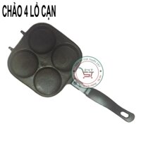 Chảo ốp la 4 ngăn cạn 17cm mini nhôm chống dính chiên trứng bếp ga đa năng