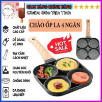 Chảo ốp la 4 ngăn,chảo rán,chiên trứng,Chảo đá chống dính 4 ngăn cao cấp - chảo chiên trứng ốp la