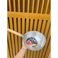 Chảo, quánh nhôm cán gỗ vân tổ ông