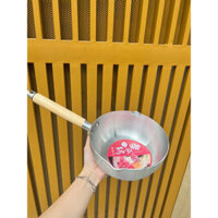 Chảo, quánh nhôm loại dày đặc biệt xài cho bếp từ cán cầm bằng gỗ