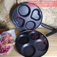 CHẢO RÁN (Chiên) TRỨNG 4 KHUÔN HÌNH ( XÀI ĐƯỢC BẾP TỪ)