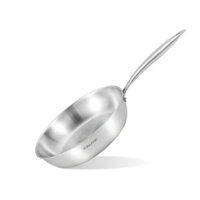 Chảo rán inox liền khối cao cấp KALITE ECO24, inox 304 an toàn, đáy 3 lớp dày, bắt từ tốt