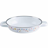 Chảo sắt tráng men Riess Country Flora 0044-070 20cm tương thích với nhiều loại bếp, linh hoạt nấu nướng