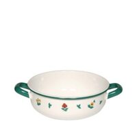 Chảo sắt tráng men Riess Country Gmundner 0443-049 14cm 0,85L Streublumen Nhập khẩu từ Đức & EU
