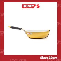 Chảo sâu ceramic Honey's HO-ADF1C221 - 22cm (màu ngẫu nhiên)