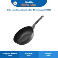 Chảo sâu chống dính siêu bền đá Sunhouse SBDS28 28cm - chảo chống dính