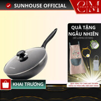 Chảo sâu lòng chống dính có nặp đậy 26cm Chính hãng Sunhouse SHS26K - CHEAPMALL SOUNDCORE