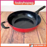 Chảo sâu lòng chống dính Lock&Lock Cookplus Prima Wok Pan LCA5325 32cm, hai tay cầm - BABYHOPSG