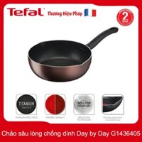 Chảo sâu lòng chống dính Titanium đáy từ 24cm Tefal Day by Day G1436405 - Hàng chính hãng, bảo hành 24 tháng