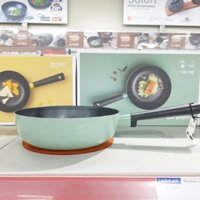 Chảo Sâu Lòng Decor LocknLock LDE1245IH 24cm Lớp Chống Dính Cực Bền - Đáy Từ - Xanh Mint - Larva Store