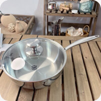 Chảo sâu lòng Lunkai 16/20/24/26/30cm inox 304 LK04/05/06/34/60