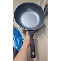 CHẢO SÂU LÒNG VÂN ĐÁ ecoramic 28CM (ko dùng được bếp từ)