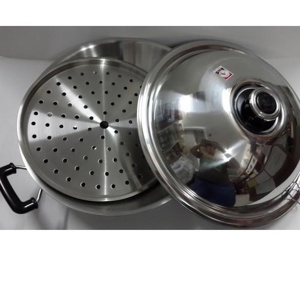 Chảo sâu lòng Zebra Wok 176202 có hấp 42cm