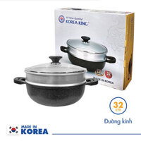 Chảo sâu + xưởng hấp đa năng Korea King KW-32MSI