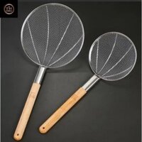 Chao sợi inox công nghiệp - vớt đồ chiên rán luộc đủ size hàng siêu dày chắc chắn