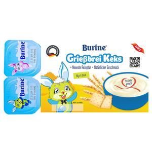 Cháo sữa Burine vị vani và bích quy cho bé từ 6 tháng (lốc 6 hũ x 50g)