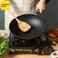 Chảo Thép Carbon Cooker King Thấm Nitơ Chống Dính Wok 32cm Sâu Lòng