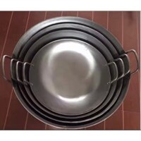 Chảo Thép Carbon Tital 2 quai (chuyên dùng nhà hàng)