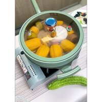 chảo titan chống dính ( có lồng hấp )
