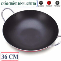 CHẢO TO 36CM_KYOFA_Chảo Chiên Xào chống dính sâu lòng 36cm Hàng Cao Cấp